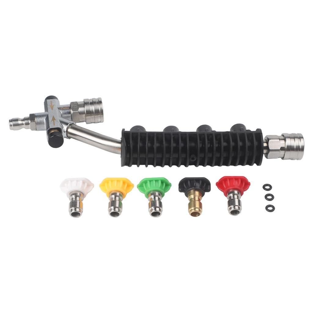 Curved Rod Extension Wand Home Maintenance Effortless Access High Pressure Compatibility For Hard-to-Reach Areas