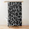 Leopard Print Shower Curtain Brown Bathroom Curtain Wild Safari Animal Powerful Bathroom Set For Men Panthera Bathroom Decor Set