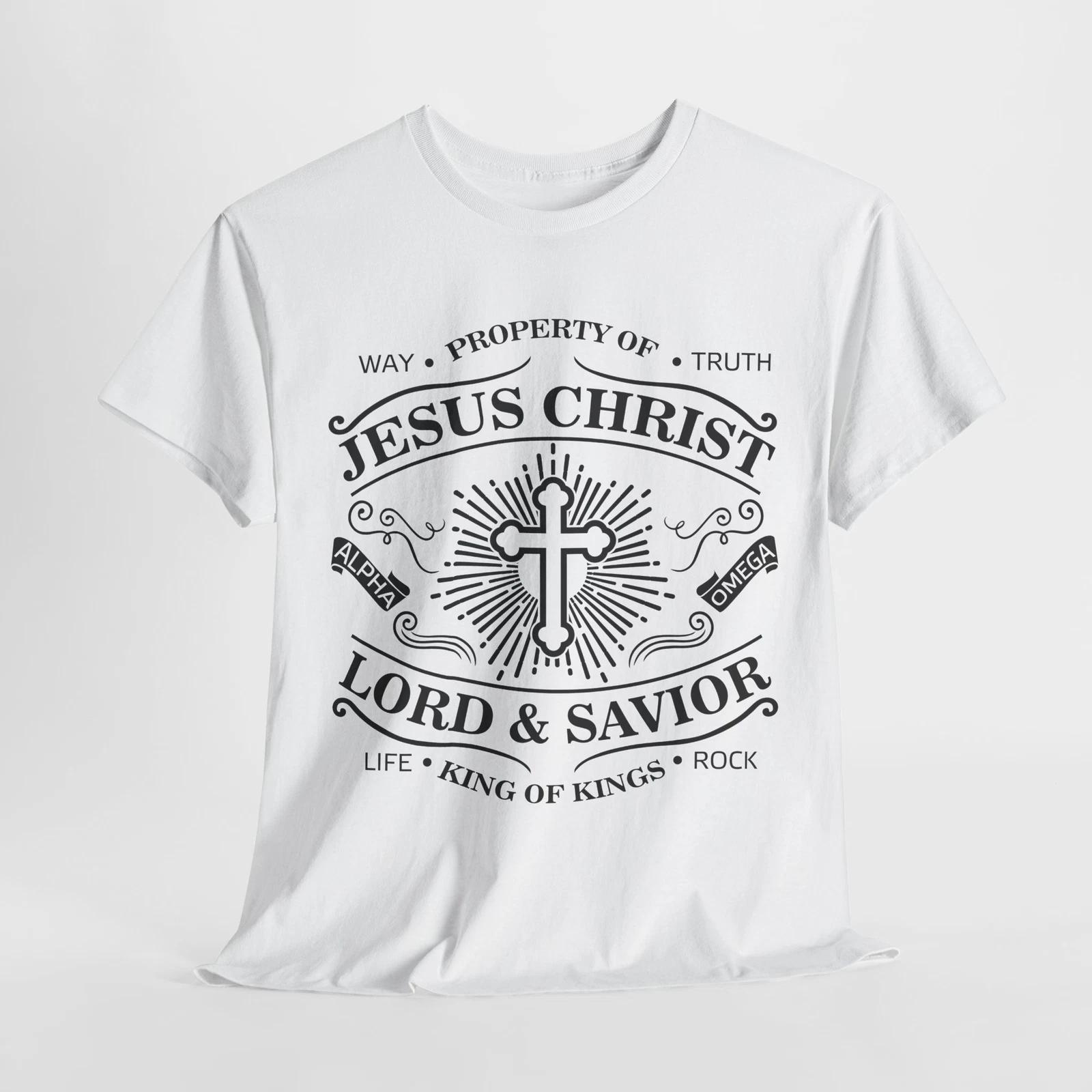 Powered by Jesus T-Shirt | Christian Strength Tee | Faith Over Fear Shirt XL