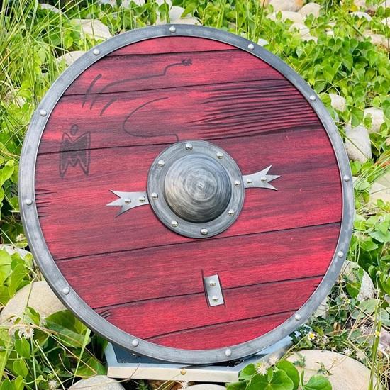 60.96 cm Viking Shield Ragnar Lothbrok Battleworn Authentic Shield Medieval Warrior Shield Wall Decor Best Gift
