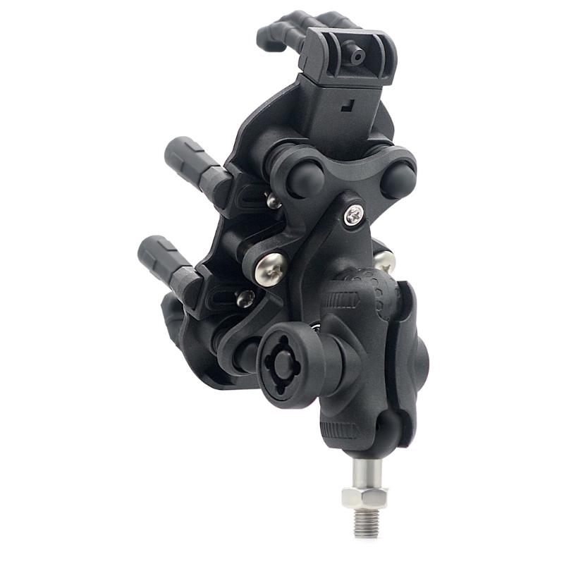 Motorcycle Phone Holder with Vibration Dampener & Secure Lock, Anti-Theft Motorcycle Phone Mount Handlebar Phone Holder