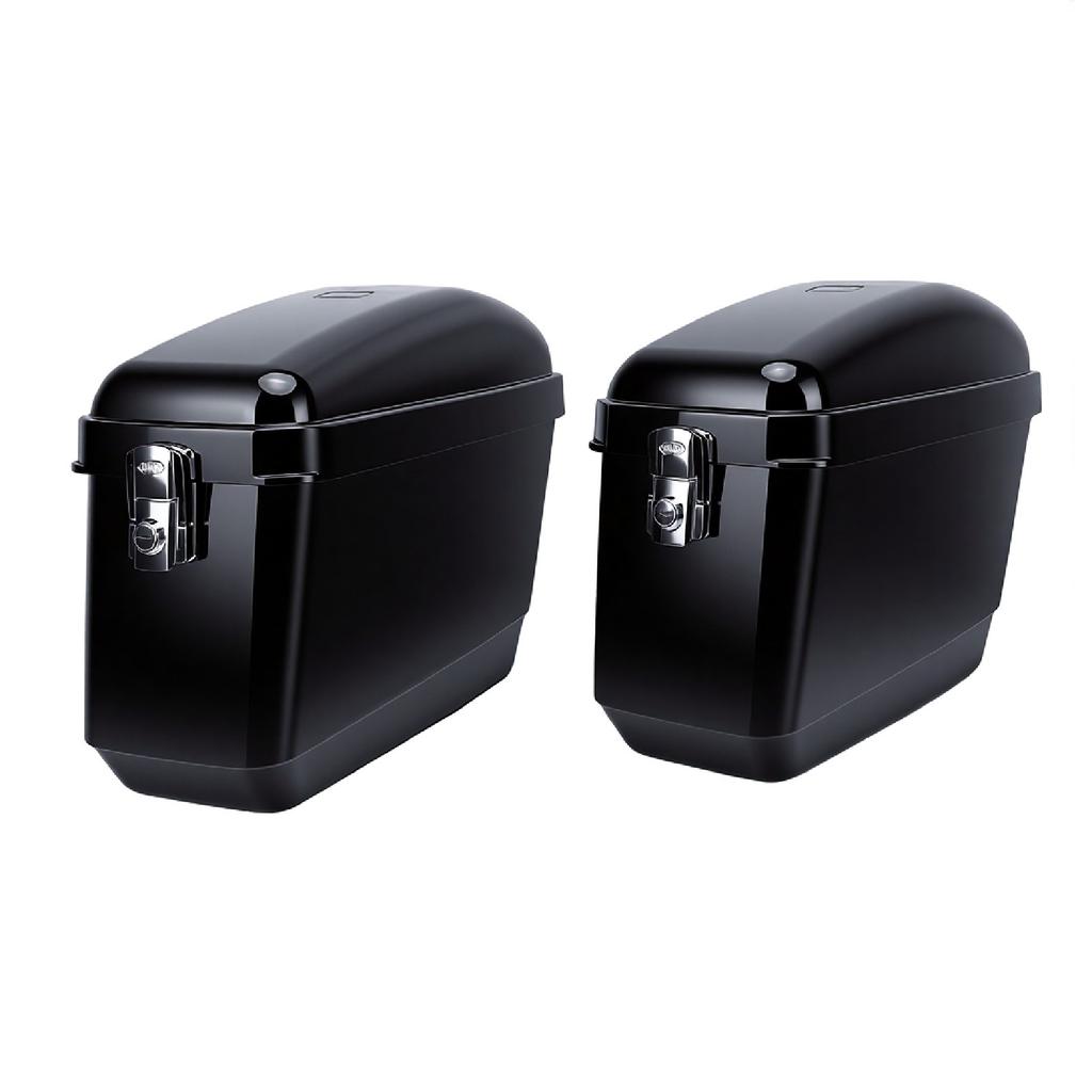 Hard Saddlebag 45L Capacity Waterproofing Detachable Universal Motorcycle Saddle Bags Hard Case