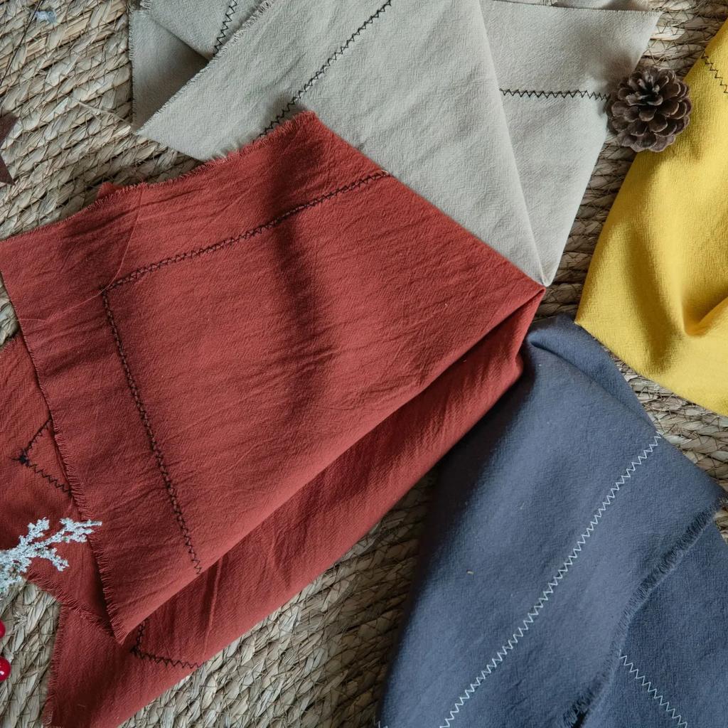 10PCS 30x45cm 100% Cotton Cloth Napkins Embroidered Tea Towel Versatile Handmade Washable for Dinner Wedding and Parties Decor