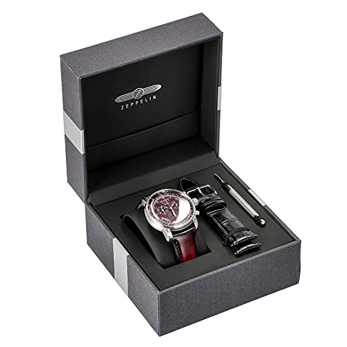Zeppelin 8680-5 Men's Watch Red Dial
