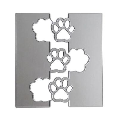 Metall Stanzformen Tierpfotenabdruck Stanzschablonen Prägeschablonen für Scrapbooking Album Karten Fotodekorationen