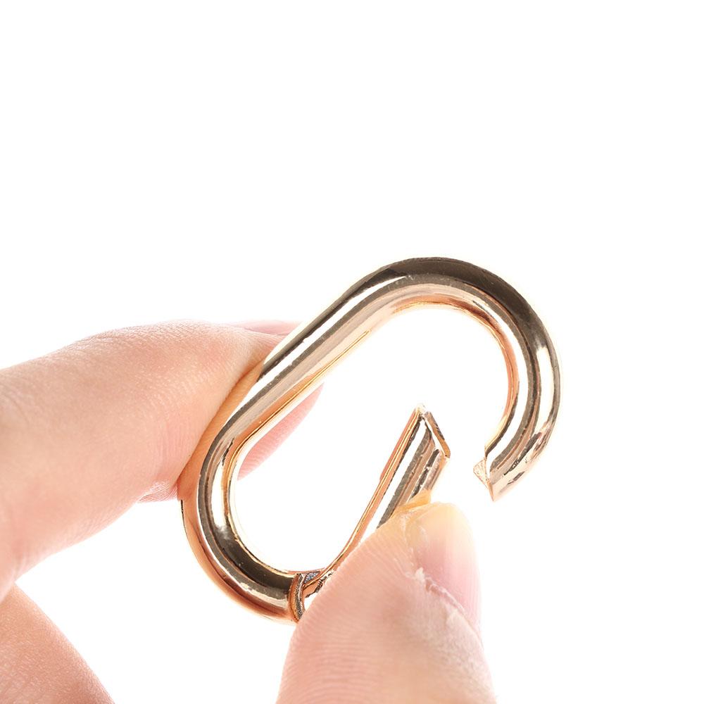 Hiking Durable Clip Tool Oval Zinc Zinc Zinc Alloy Hook Keychain Ring Buckle Carabiner