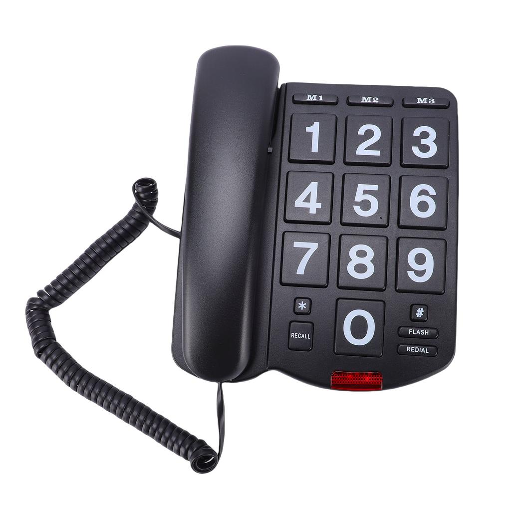 Large Keys Corded Phone   Speed   Landline Phone with 110dB Loud   Flashing Indicator   Function for Seniors