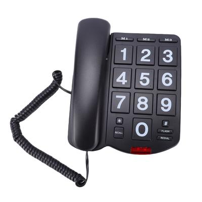 Téléphone Filaire à Larges Touches   Vitesse   Téléphone Fixe avec 110dB Fort   Indicateur Lumineux   Fonction pour Personnes Âgées