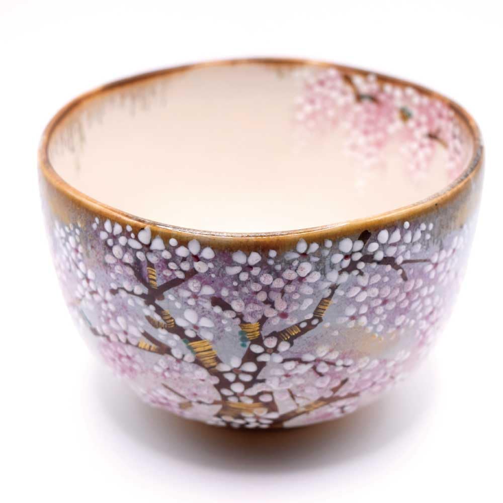 Matcha tea Matcha Tea Gion evening cherry by Morishita Shusai bowl, bowl, bowl, Kenzan, blossoms,