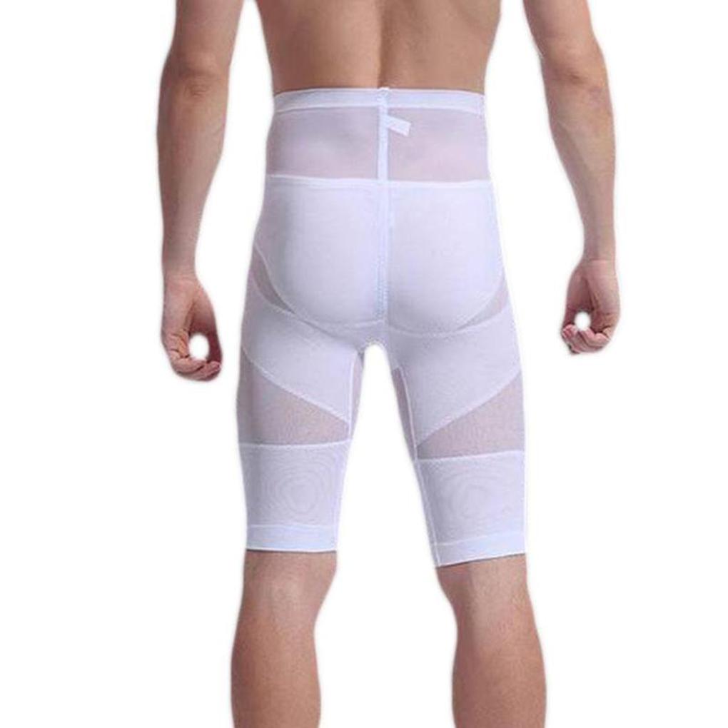 Men High Waist Hips Legs Men High Waist Hips Shaped Slim Shorts Body Shaping Tighten Abdomen Pants