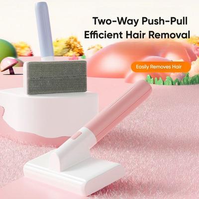 Removable Handle Pet Hair Remover Multifunctional Portable Dust Sticky Cleane Cling Fur Zapper Pet Comb Hairball Remover Brush