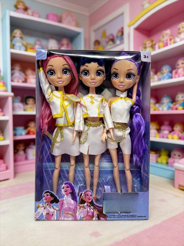 Music Style Anime Figure, Rumi Mira Zoey Action Figure, Cute Cosplay Doll Birthday Gift