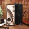 Vintage Magic Gem Quill Set, Ink Dipped Pen Gift Pen Teachers' Day Birthday Gift Pen