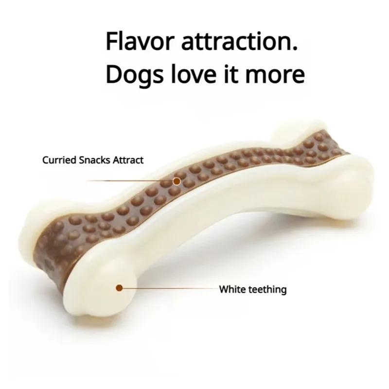 Durable Nylon Dog Chew Toys for Aggressive Chewers Indestructible Bite Resistant Bone Teething Stick Puppy Toys for Small Medium