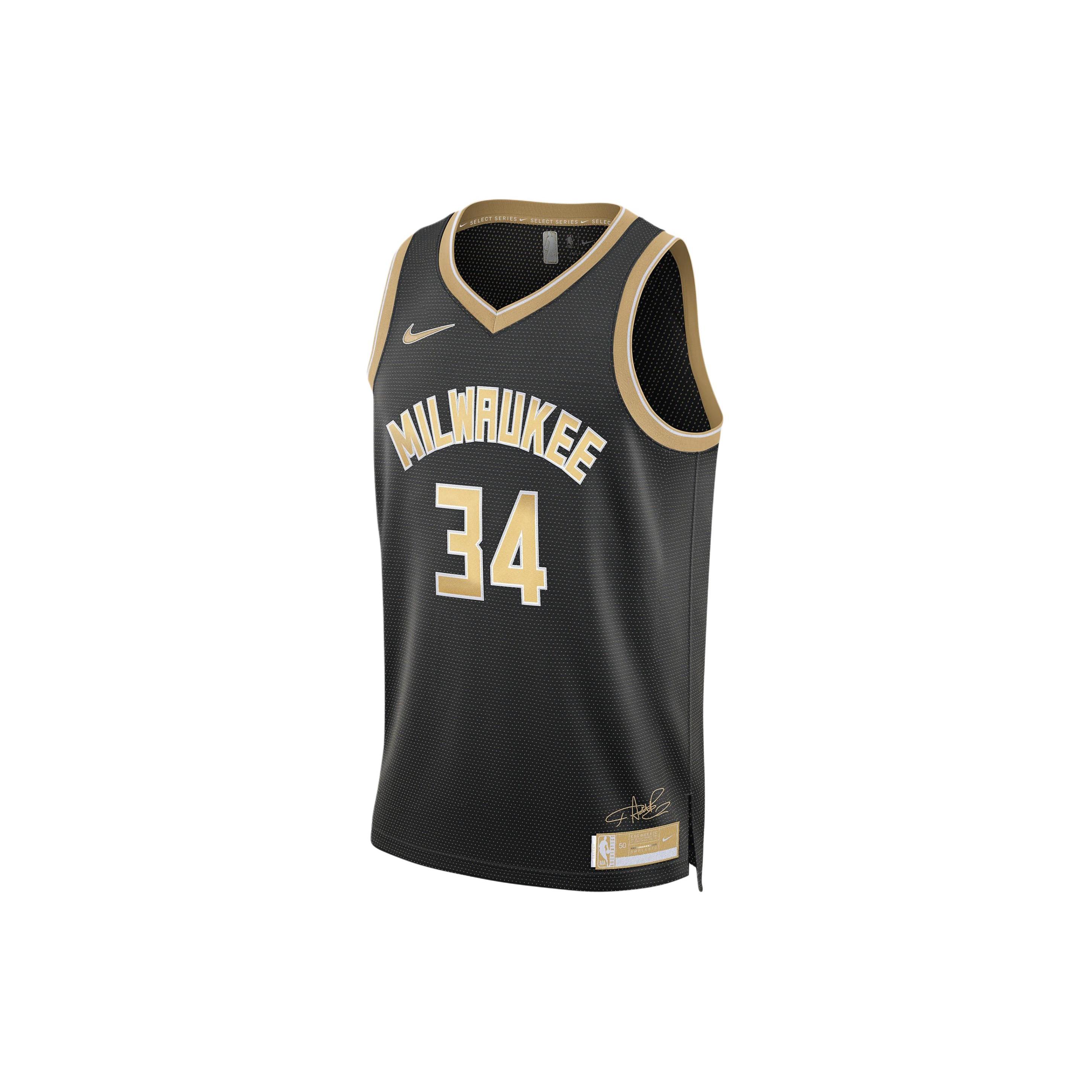 Nike Nba Mvp Giannis Antetokounmpo Milwaukee Bucks 2024 Select Series Dri Fit Swingman Jersey FN5911-053 L