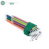 SATA Rainbow Series 9-Piece Extra Long Torx Hex Key Wrench Set