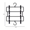 Shinko Hanger S&F Connect Skirt 4-Tier Pants Hanger, Black, Made In Japan, with 2 Adjustable Clips X 4 Tiers, Skirt/Pants Clips, Pinch, Anti-Slip, Non