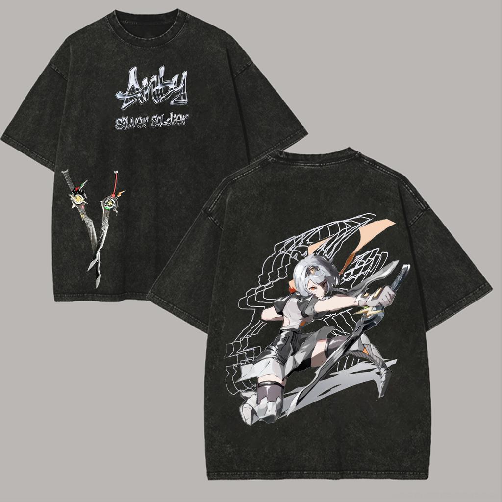 Zenless Zone Zero Anime Lover Washed Tshirt Year Round Clothing Personality Clothes Plus Size Unisex High Quality Hot Product