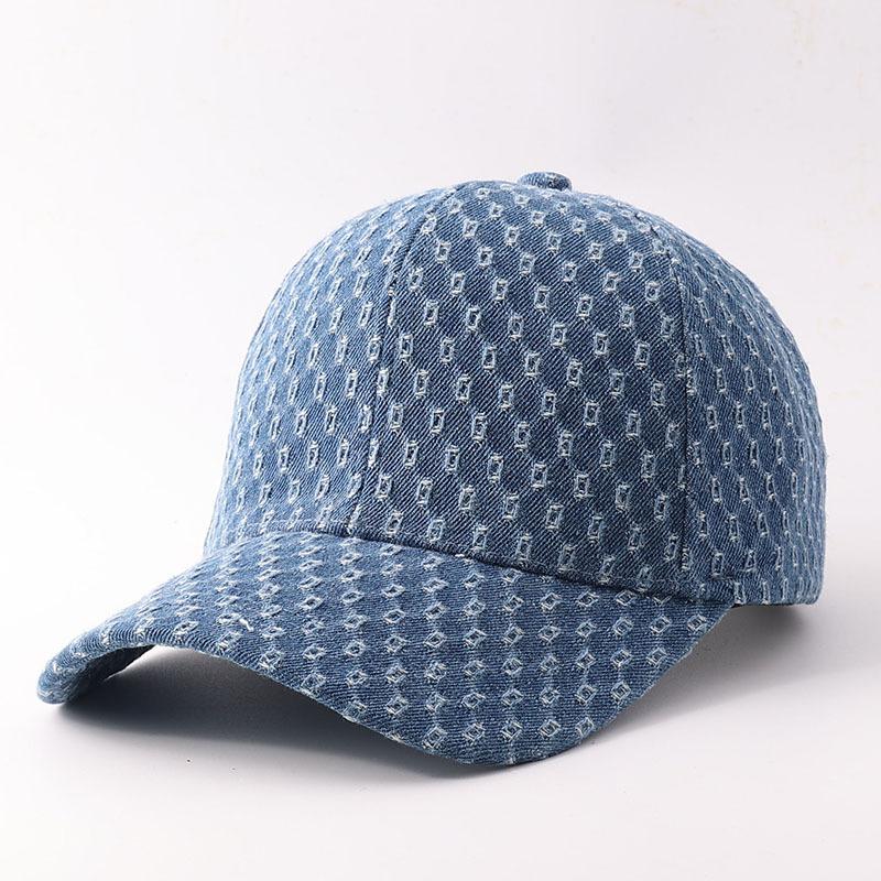 Fashion Sequined Baseball Cap Cowgirl Ripped Bend Cap