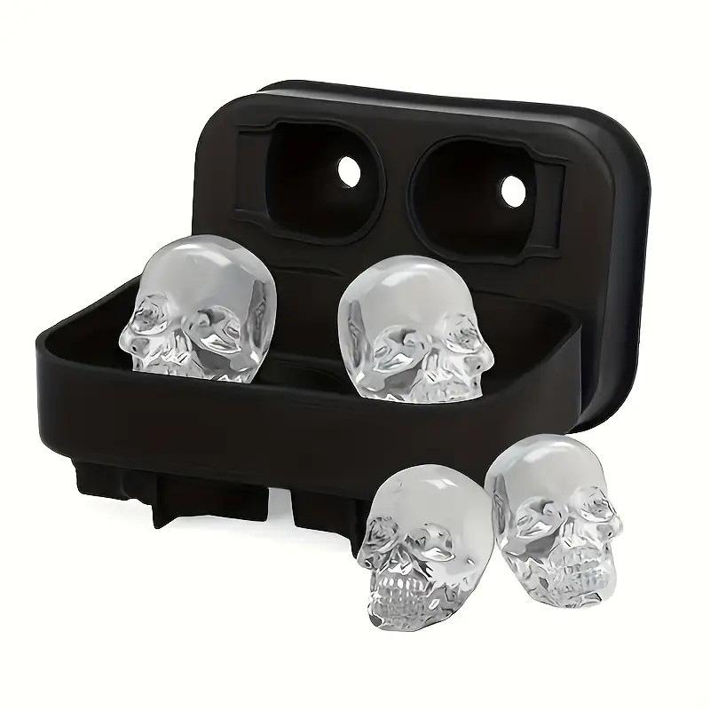 Silicone Skull Ice Mold - FDA Food-Grade, Large Cube Tray and Ice Pack Maker.
