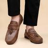 Slip On Flat Casual Men's Leather Shoes Comfortable Classic Business Style Office and Work Daily Lightweight Loafers 38-44