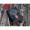 leather journal Deer Moon journal For Men Women with loc Antique hademade Decle Edge pepar traveling sketchbook black Notebook