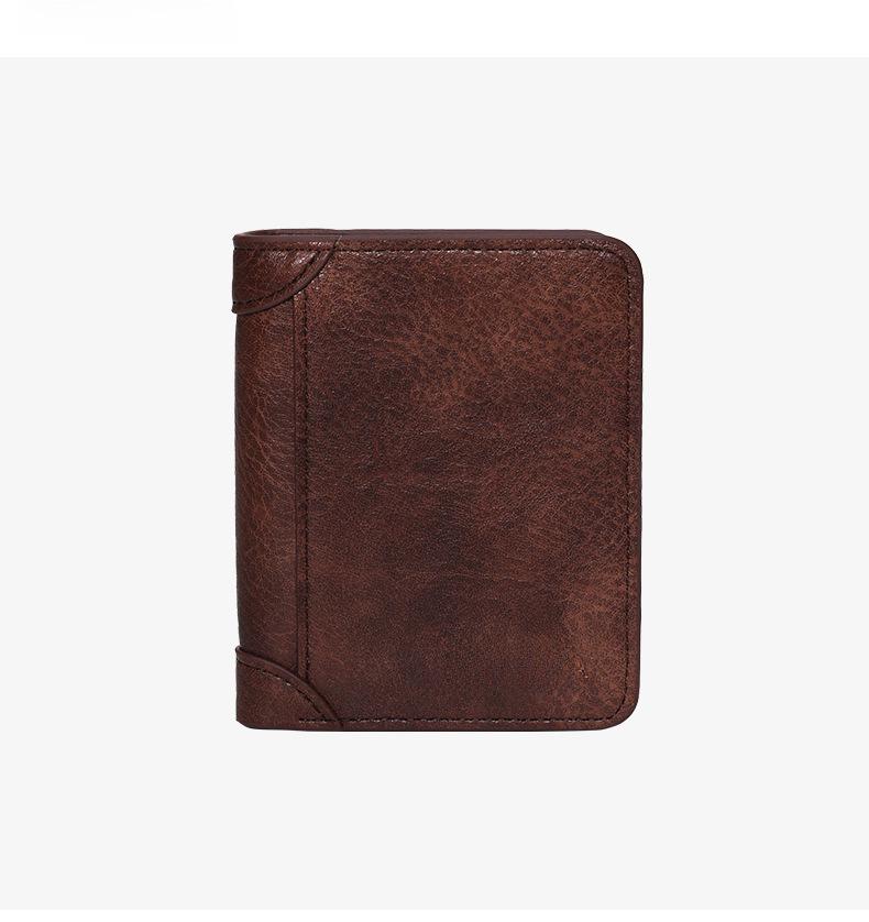 Men's Retro Business Multi-Card PU Slim Wallet