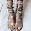 Femmes Transparent Stockings Sexy Harajuku Mesh Socks Frilly Chiffon Daisy Lace Socks Women