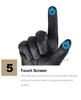 SUOMY Leather Motorcycle Riding Gloves - Touchscreen, Wear-Resistant for Men & Women