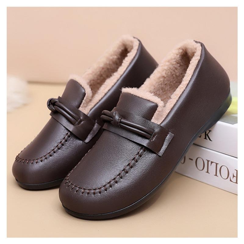 Damen Mode Winter Warm Rutschfest Wasserdicht Zum Hineinschlüpfen Lässig Baumwolle Stiefel