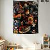 Creepy Clown Tapestry Spooky Room Tapestry Background Cloth Fashion Print Atmospheric Background Cloth Wall Decoration Christmas Gift