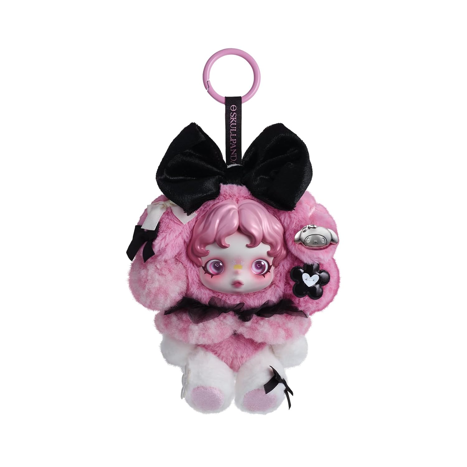 SKULLPANDA MY MELODY Plush Melo Skull Panda Pop Mart Doll Toy Sofubi Keychain Blind Gift Support Activity Authentic Product