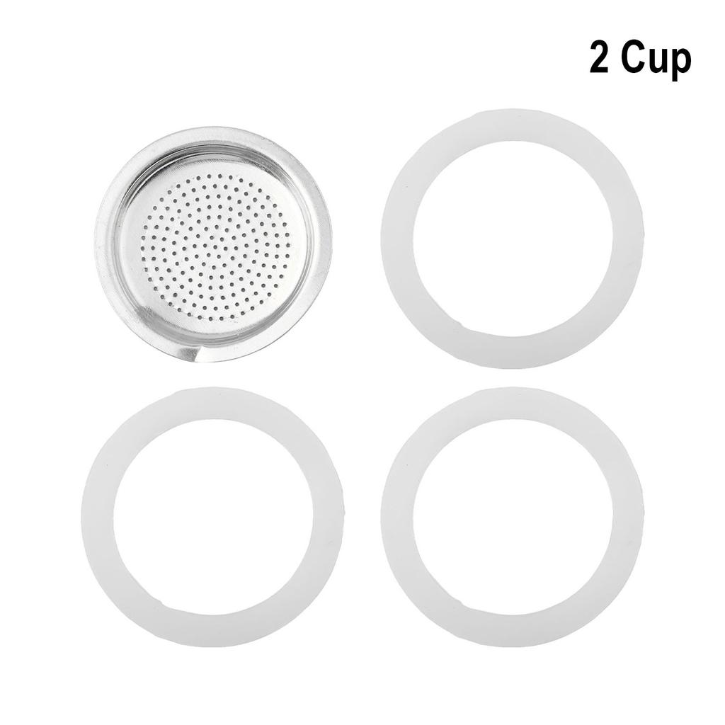 Silicone Ring Seals Ring Stainless Steel Strainer Easy To Clean For Espresso Pot