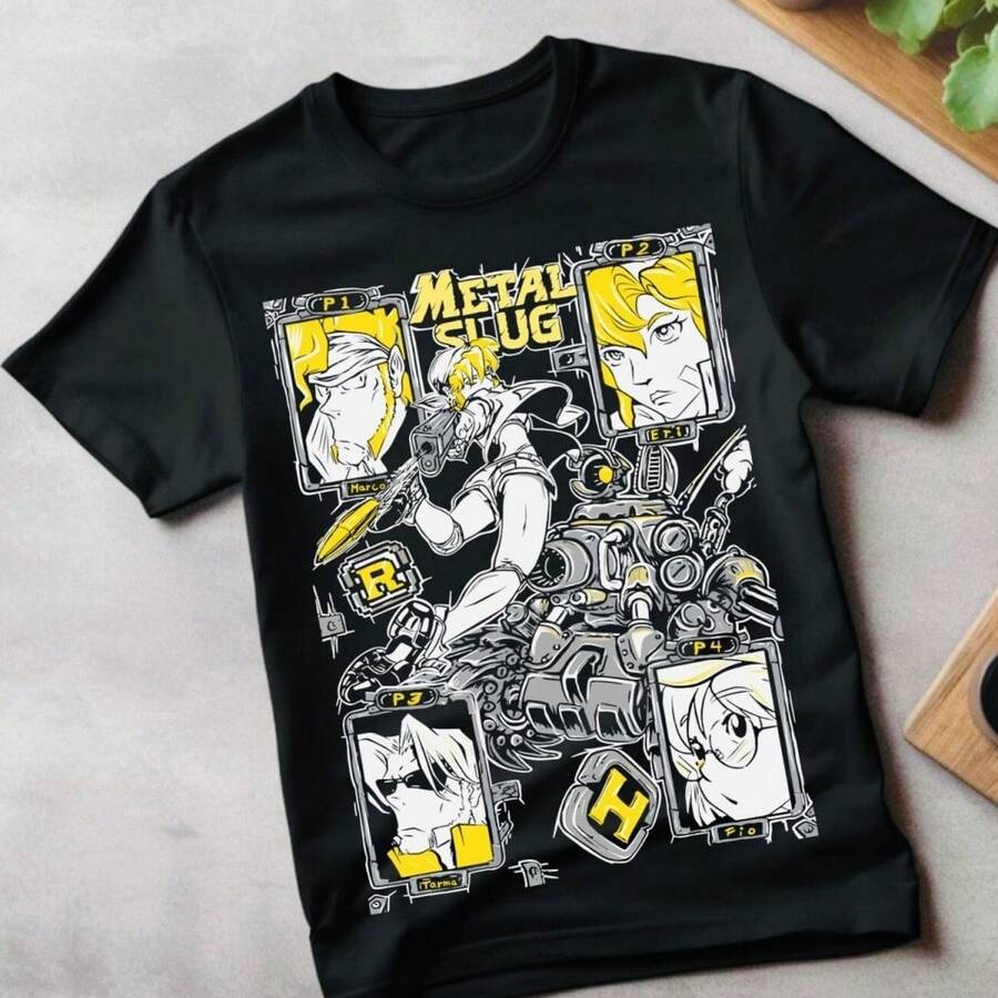 Retro Gaming Style Unisexs TShirt Classic Pixel Art Design S