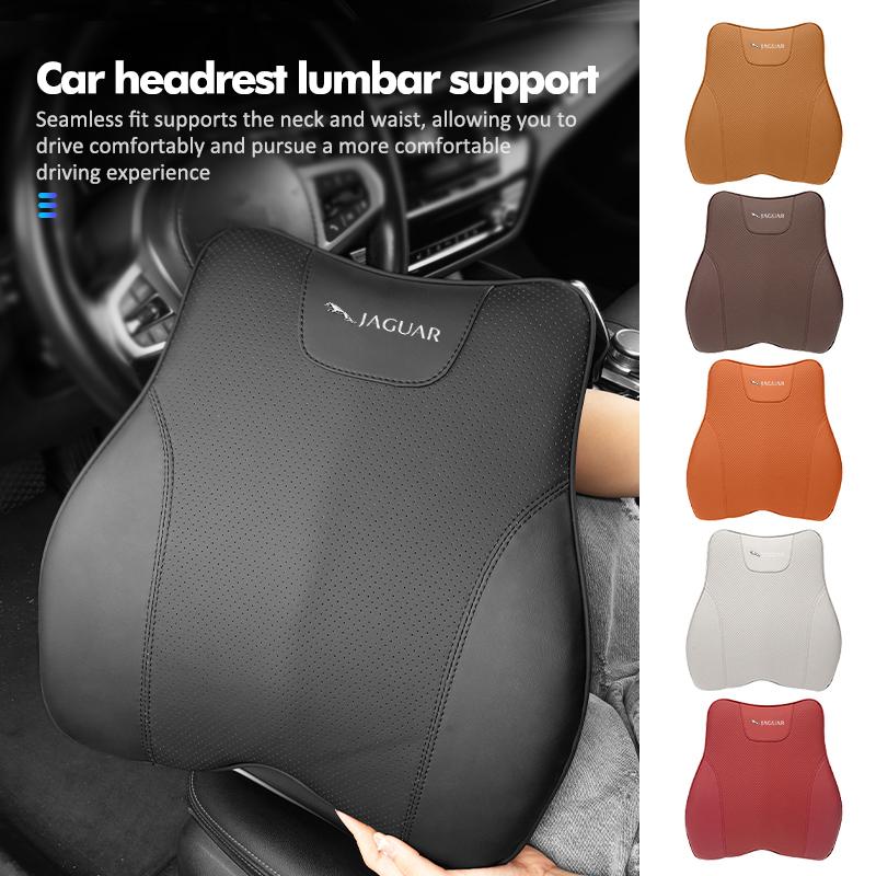 For Jaguar New Car Headrest Neck Support Protect Pillow Pad Lumbar Support Pillows S-Type F-Type X-Type F-Pace I-Pace E-Pace XJR LL78