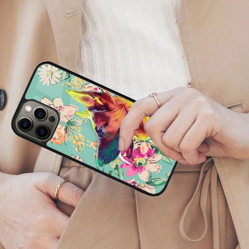Cartoon German Shepherd Dog Magnetic Phone Case For APPLE iPhone 17 Air 16 14 13 12 Pro Max 15 Plus Wireless MagSafe Cover