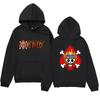 Autumn Winter One Piece Ace Spade Pirate Crew Printed Hoodies Fashionable Casual Warm Sports Long Sleeved Men's and Women's Unisex Hooded Sweatshirts