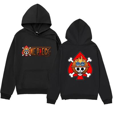 Herbst Winter Einteiler Ace Spade Piratenmannschaft Bedruckte Hoodies Modische Lässige Warme Sport Langarm Herren und Damen Unisex Kapuzensweatshirts