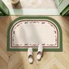 American Retro Diatom Mud Floor Mat Cushion Household Toilet Bathroom Door Non-Slip Floor Mat Toilet Quick Drying Water Absorption