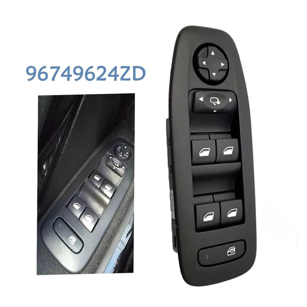 96749624ZD Compatible with Peugeot 208 2008 2013 2014 2015 2016 2017 2018 Master Power Window Control Switch Lifter Button Car Accessories