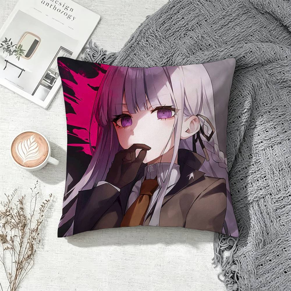 Danganronpa Kyoko Kirigiri Square Pillow Case Multi Sizes For Car Home Bedroom Decor Custom Valentine Gifts