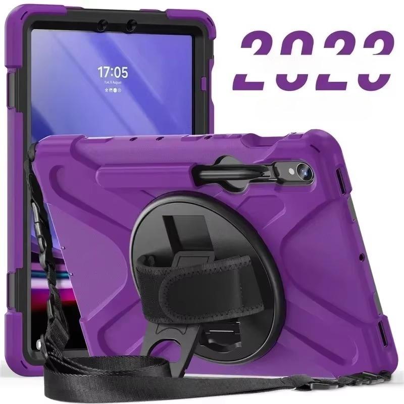 For Samsung Galaxy Tab S10FE S9FE 10.9' A9/A9+A11+ 11'S6 Lite S7 S8 S9 S10 Plus 12.4' Kids Stand Kickstand Handle Shockproof Cas