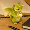 Statue Mini Cute Dragon Ornament Handicraft Dinosaur Models Dragon Resin Sculpture  Home Bedroom