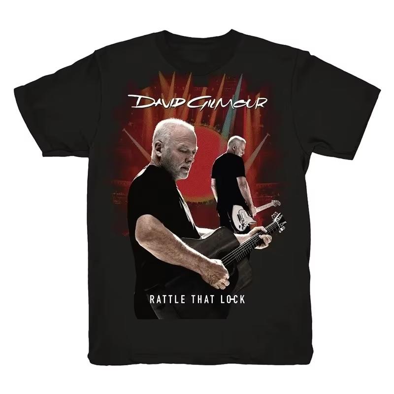 Menn og kvinner Harajuku streetwear hiphop mote bomulls topp sommer ny T-skjorte David Gilmour plakat trykt T-skjorte