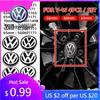 2026 Hot For Volkswagen VW 4pcs 55mm 56mm 65mm 70mm Car Wheel Center Caps Hubcap Cover for  Volkswagen Jetta MK5 Golf Passat sty
