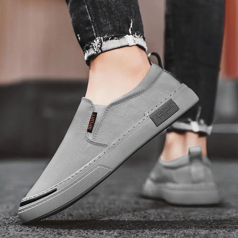 Canvas Vulkanisierte Schuhe für Herren Lässige Slipper Sneaker Mann Klassisch Original Größe 44 Neu In 40 Koreanischer Stil Und Günstig Elegant