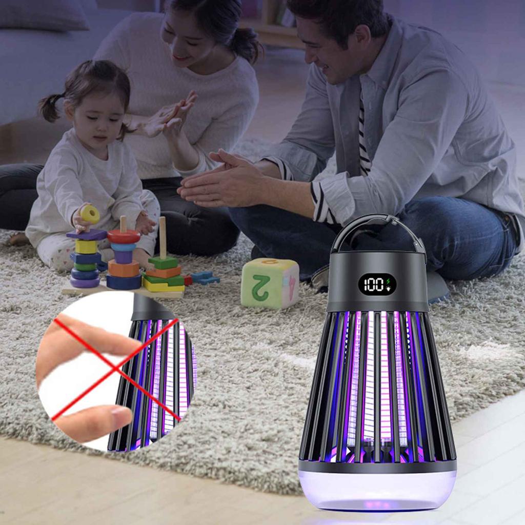 Multifunctional Mosquito Killer for Mothers and Babies, Household Outdoor Portable Electric Shock Mosquito Killer Lamp, Camping Lamp