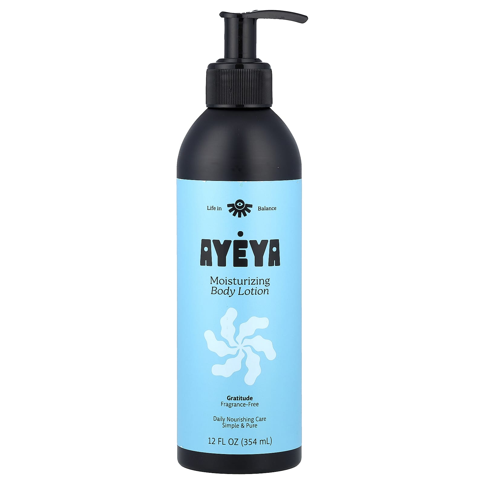 Ayeya, Moisturizing Body Lotion, Fragrance Free, 354 ml (12 fl oz)