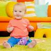 Bright Starts Outing Sloth Months and Fingertip Hand Stroller 12950 Chime, [0 Up], Development, Play, Toy,