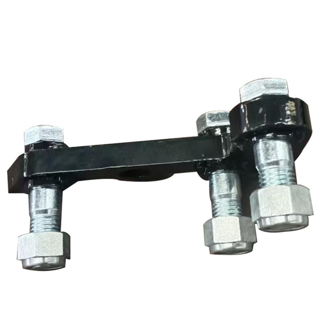 Excavator L Shaped Bracket Replacement for Excavator 3 Hole Hydraulic Thumb Clip Bracket with 3 Pull Pins